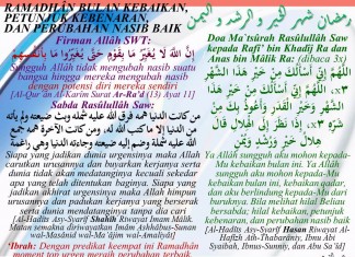 Ramadhan, Bulan Perubahan Nasib